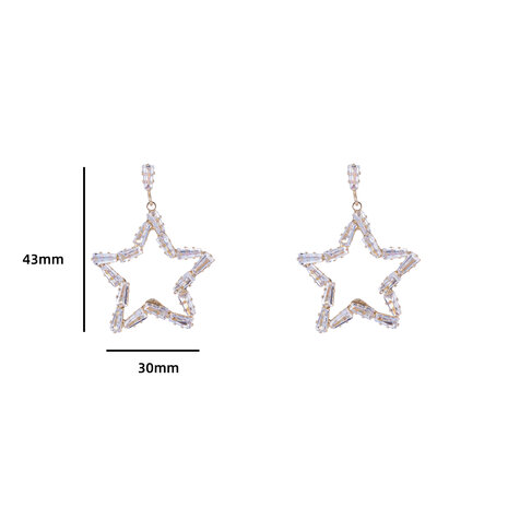 Oorbellen E3539-2 Sparkle stars - Day&Eve 