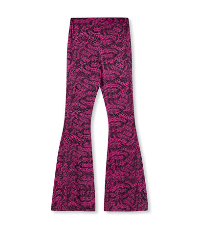 broek flared heart zebra pants Abba - Refined Department