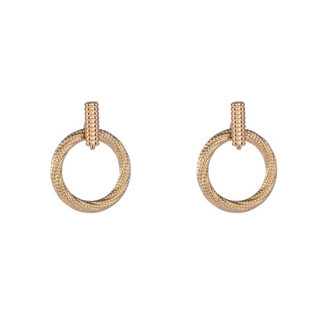 Oorbellen E3876-2 classic twisted earring goud - Day&Eve 