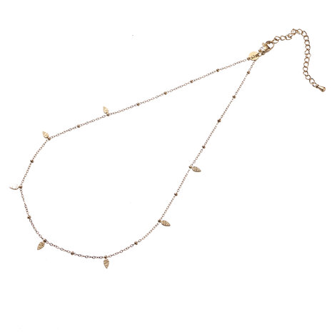 Ketting N4409-2 fine petals necklace goud - ​​​​​​​Day&Eve 