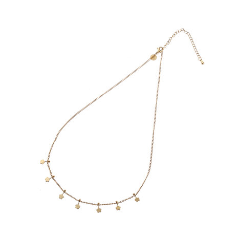 Ketting N4483-2 flower pins necklace goud - ​​​​​​​Day&Eve 