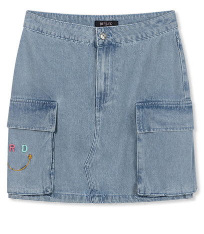 Rok denim smiley JISEL - Refined Department