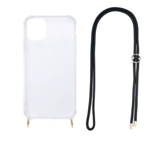 Telefoonhoesje Phone cord black - Mim Amsterdam