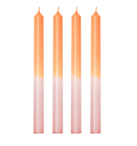 Dipdye 4 Tapers - Orange/Light Pink - HouseVitamin