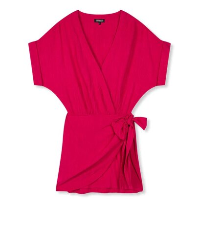 Jurk wrap dress Seree roze - Refined Department