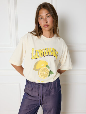 T-shirt Bruna lemonade vintage white - Refined Department