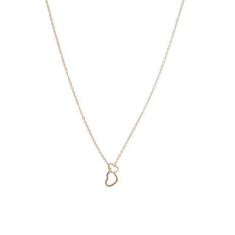 Ketting N4734-2 Trough the hearts necklace goud - ​​​​​​​Day&Eve 