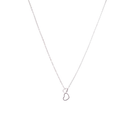 Ketting N4734-1 Trough the hearts necklace zilver - ​​​​​​​Day&Eve 