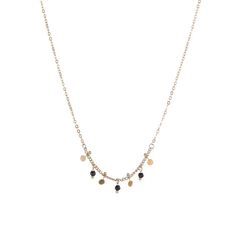 Ketting N4760-3 Beads + petals necklace goud - ​​​​​​​Day&Eve 