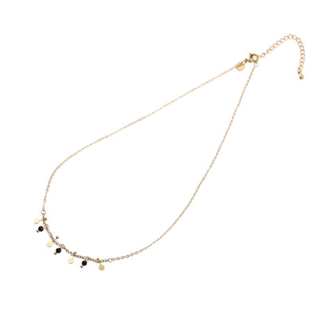 Ketting N4760-3 Beads + petals necklace goud - ​​​​​​​Day&Eve 