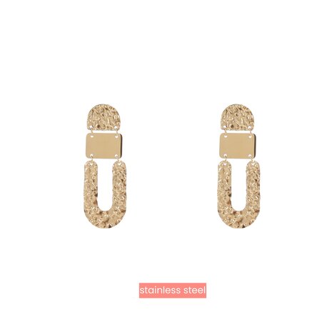 Oorbellen E4845-2 U shape earring goud - Day&Eve 