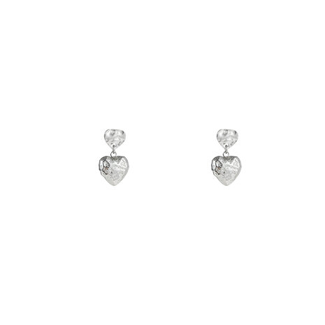 Oorbellen E4930-1 full hearts earring zilver - Day&Eve 