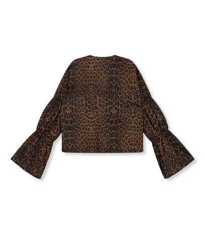 Blouse strikjes Gemma leopard - Refined Department