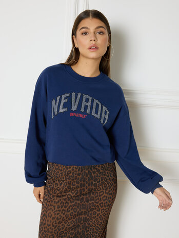 Trui/sweater Nevada Jayne donkerblauw - Refined Department