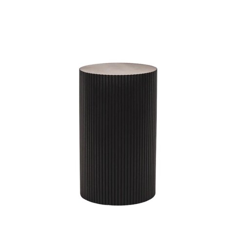 Side Table / Pillar- Cylinder - middel- Black - HouseVitamin