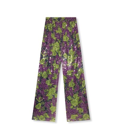 Broek Nova glitter groen/paars - Refined Department