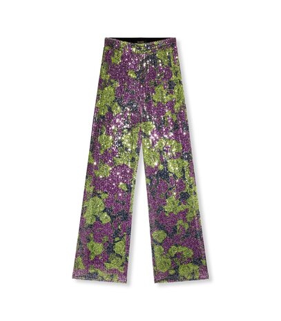 Broek Nova glitter groen/paars - Refined Department