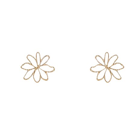 Oorbellen E4864-2 Open flower earring goud - Day&Eve 