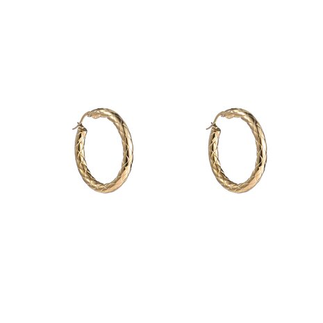 Oorbellen E4470-4-2 hollow hoop 40mm goud- Day&Eve 