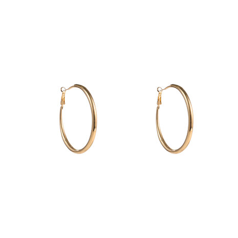 Oorbellen E5066-2 Big mooth hoops goud - Day&Eve