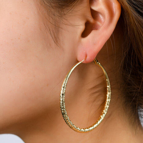 Oorbellen E5065-2 Big hoops goud - Day&Eve