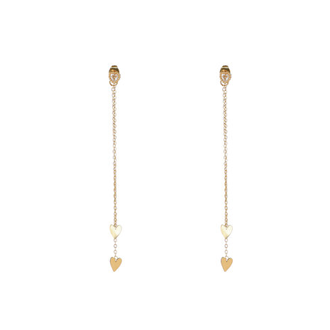 Oorbellen E5231-2 Long hearts goud - Day&Eve 