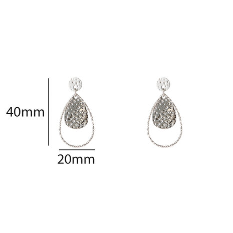 Oorbellen E5306-1 Double drop dangle zilver - Day&Eve 