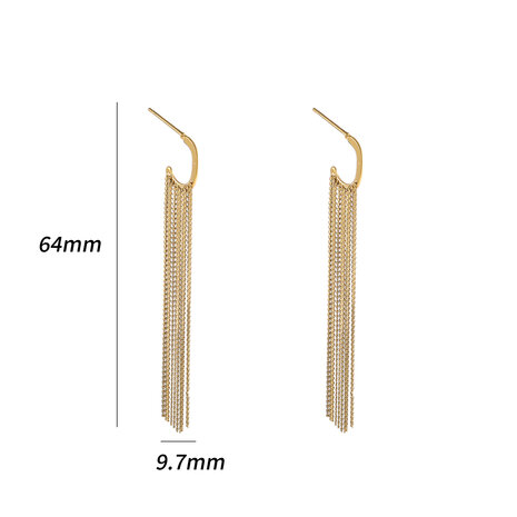 Oorbellen E5425-2 Waterfall stud goud - Day&Eve