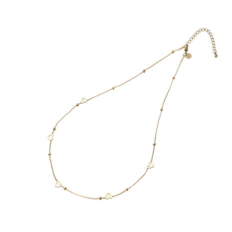 Ketting N5349-2 Smooth heart necklace goud- ​​​​​​​Day&Eve 