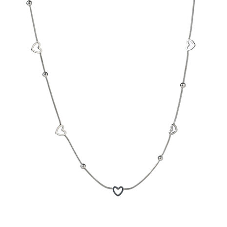 Ketting N5349-1 Smooth heart necklace zilver - ​​​​​​​Day&Eve 