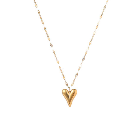 Ketting N5344-2  Hollow heart necklace goud - ​​​​​​​Day&Eve 