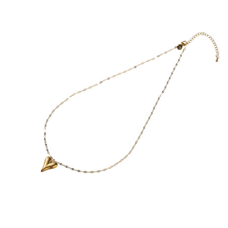 Ketting N5344-2  Hollow heart necklace goud - ​​​​​​​Day&Eve 