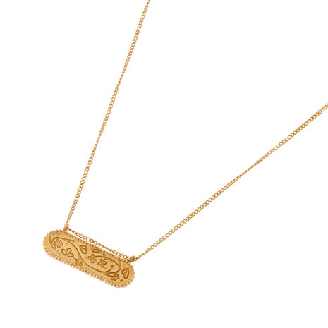 Ketting Flower market ketting goud - Label Kiki