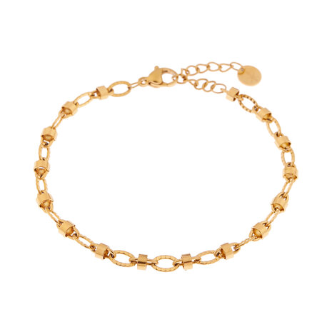 Armband Oval hoop goud - Label Kiki